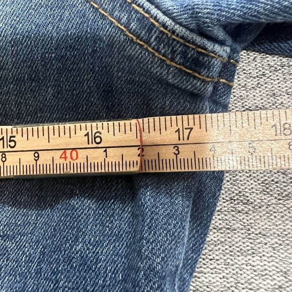 Esprit Jean Jacket Womens Size S Blue Button Up Distressed Long Sleeve Cotton - Picture 7 of 14